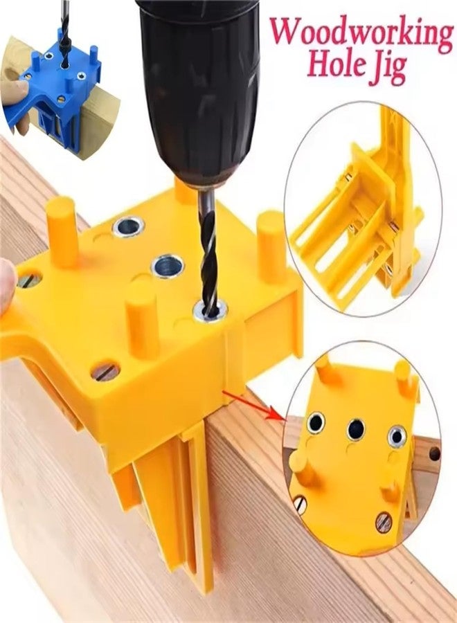 RetLeen Self-Centering Doweling Jig 6/8/10mm - Handheld Woodworking Drill Guide for Straight Holes, ABS Plastic Pocket Hole Jig for Carpentry Dowel Joints - Image 5